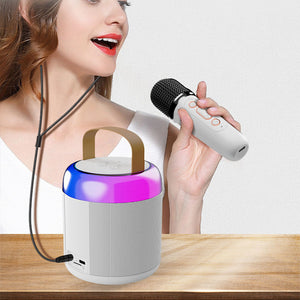 Mini Portable Karaoke Wireless Loudspeaker with Microphone_11