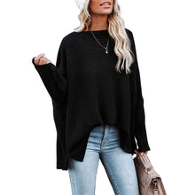 Women's Off The Shoulder Tops Waffle Knit Long Sleeve Pullover Sweaters_1