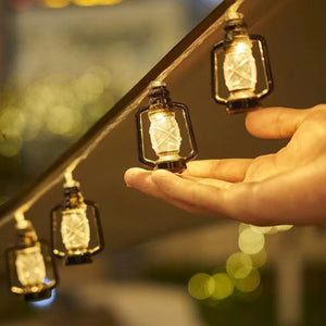 LED Retro Oil Lamp Garden String Lights_5