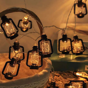 LED Retro Oil Lamp Garden String Lights_8
