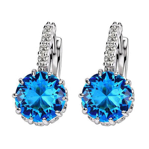 Hoop Crystal Stud Earrings_4
