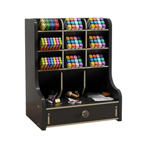 Large Capacity DIY Pen Holder Box Desktop Stationary Storage Rack_8
