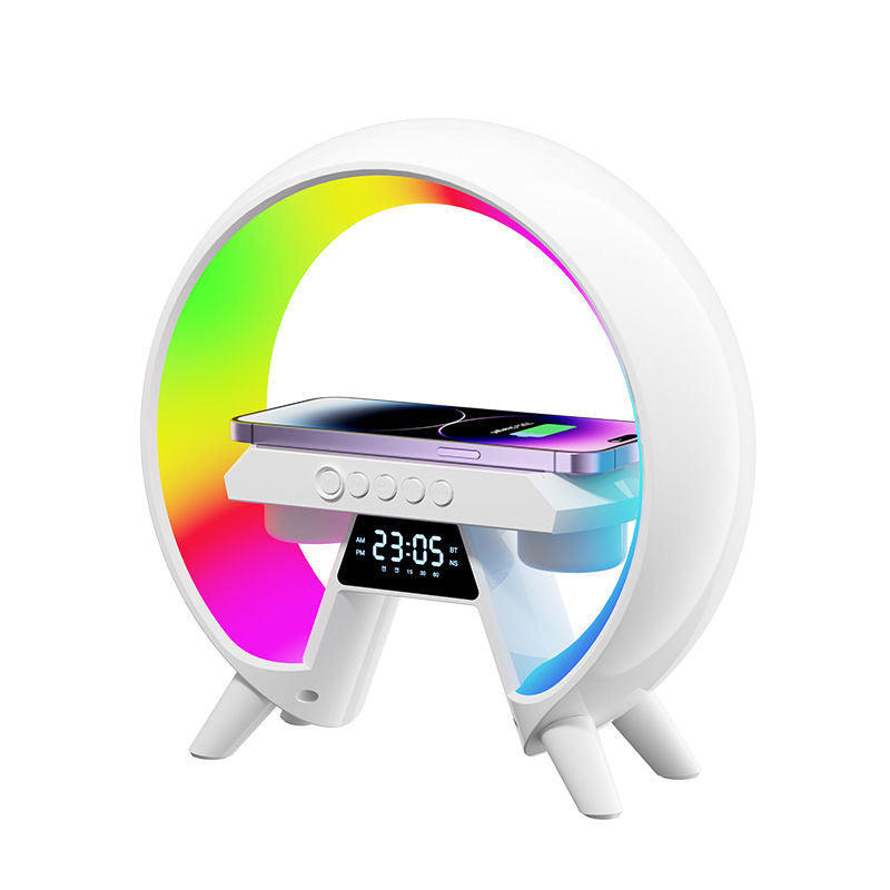 Dimmable LED Wireless Charger Lamp and Bluetooth Speaker_0