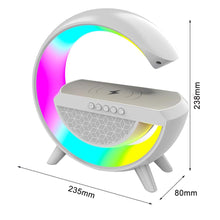 3-in-1 G-shaped Colorful RGB Wireless Charger Bluetooth Speakers_12
