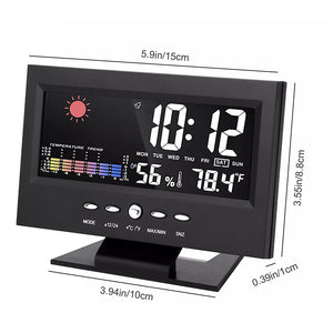Voice Control Digital Weather Clock With Backlight_10