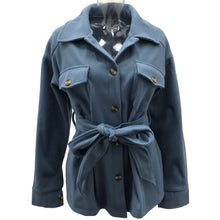 Women's Vintage Lapel Button Down Woolen Coat_9