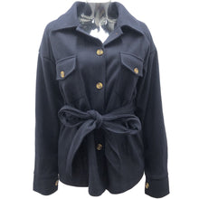 Women's Vintage Lapel Button Down Woolen Coat_10