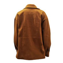 Women's Vintage Lapel Button Down Woolen Coat_13