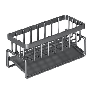 Multi-Functional Stainless Steel Sink Organizer with Drain Rack_6