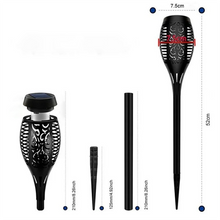 12LED Solar Flame Torch Light Flickering Floor Lamp_8