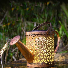 Solar Watering Can Waterproof Waterfall Lights Garden Decorative_2