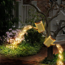 Solar Watering Can Waterproof Waterfall Lights Garden Decorative_8