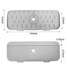 Silicone Faucet Handle Drip Catcher Tray Mat Dish Soap Sponge Holder_8