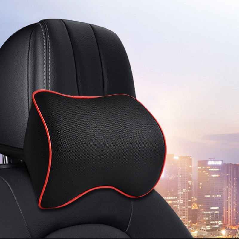 Car Headrest Neck Pillow Memory Foam Breathable Neck Support Protector_0