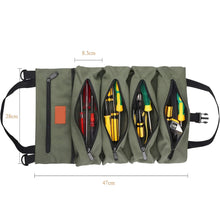 Canvas Tool Organizer Car First Aid Kit Wrap Roll Storage Case_7