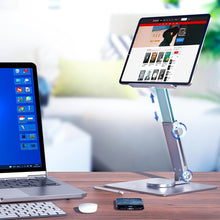 Aluminum Tablet Stand 360°Rotating Folding Adjustable Desk Holder_4