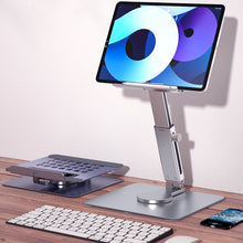 Aluminum Tablet Stand 360°Rotating Folding Adjustable Desk Holder_1