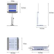 Aluminum Tablet Stand 360°Rotating Folding Adjustable Desk Holder_7