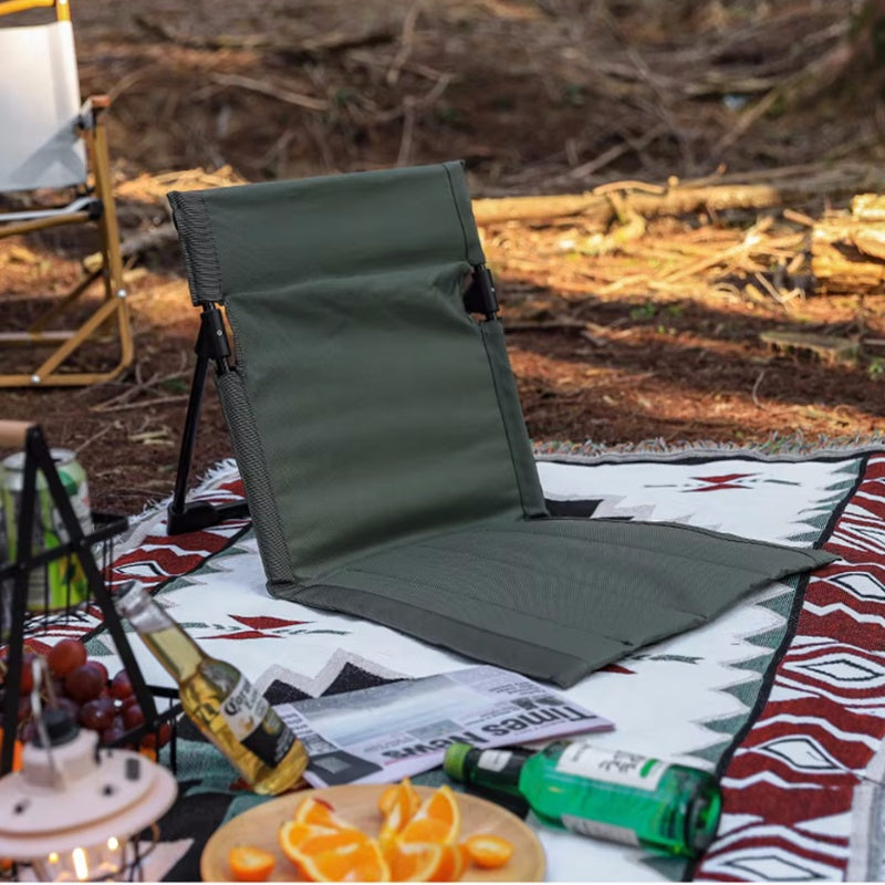 Foldable Camping Chair Outdoor Picnic Single Lazy Chair_0