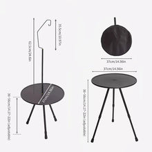 Ultralight Portable Folding Table Camping Round Table with Optional Light Stand_8
