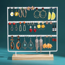 3-Tiers 69 Holes Metal Jewelry Storage Organizer Earring Display Holder_3