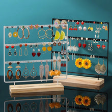 3-Tiers 69 Holes Metal Jewelry Storage Organizer Earring Display Holder_0