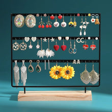 3-Tiers 69 Holes Metal Jewelry Storage Organizer Earring Display Holder_4