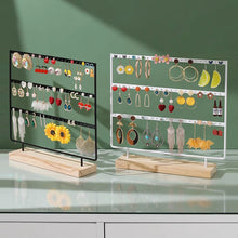 3-Tiers 69 Holes Metal Jewelry Storage Organizer Earring Display Holder_1