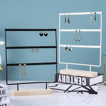 3-Tiers 69 Holes Metal Jewelry Storage Organizer Earring Display Holder_2