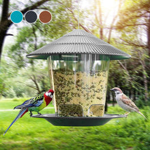 Outdoor Bird Feeder Hanging Nut Feeding Multiple Hole Dispenser Holder Food Container_0