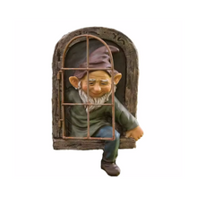 Garden Statue Elf Go Out Tree Hug Suitable for Courtyard Porch Garden Decoration_6