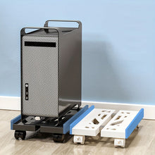 Ventilated Computer Tower Stand Mobile PC Tower Stand with 4 Caster Wheels_3