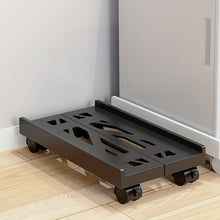 Ventilated Computer Tower Stand Mobile PC Tower Stand with 4 Caster Wheels_2