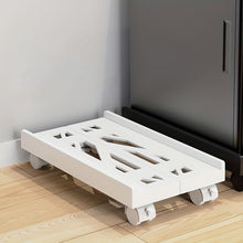 Ventilated Computer Tower Stand Mobile PC Tower Stand with 4 Caster Wheels_1