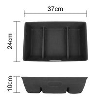 Felt Cloth Seat Hidden Box Storage Box Organizer Case For Tesla Model Y_9