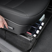 Felt Cloth Seat Hidden Box Storage Box Organizer Case For Tesla Model Y_3