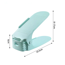 7 Pcs Double-Layer Integrated Adjustable Plastic Shoe Rack_16