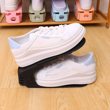 7 Pcs Double-Layer Integrated Adjustable Plastic Shoe Rack_8