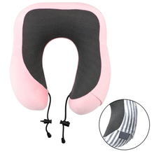 Soft Travel Pillow U Shaped Travel Memory Foam Neck Cushion_2