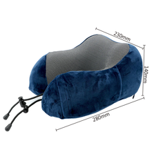 Soft Travel Pillow U Shaped Travel Memory Foam Neck Cushion_12
