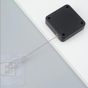 No Punching Automatic Door Closer Surface Door Stop Pull Cord_3
