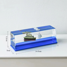 Cruise Ship Fluid Drift Bottle Desktop Decoration_6