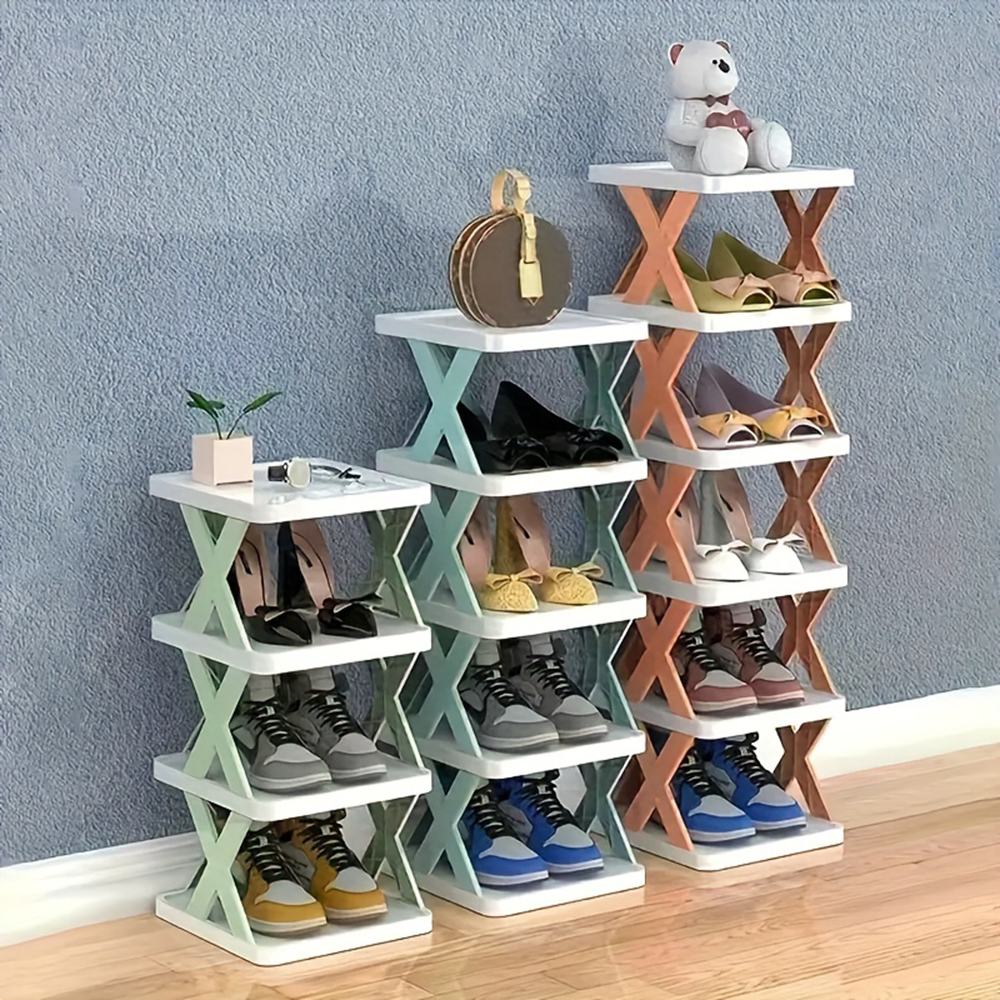Detachable Shoe Racks Multi Layer Simple Shoes Shelf Color Cabinet_0
