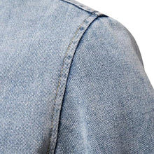 Men's Denim Jean Jacket Leisure Coat_10