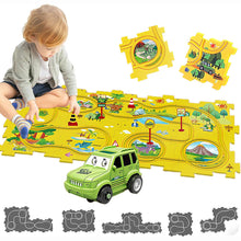 Electric DIY Car Track Puzzle Play Set for Kids - Battery Powered_0