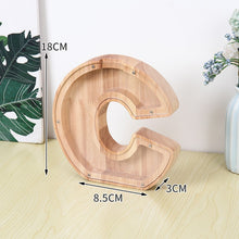 26 Creative A-Z Letters Wooden Savings Container Transparent Design_8