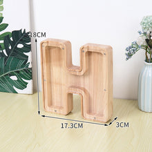 26 Creative A-Z Letters Wooden Savings Container Transparent Design_13