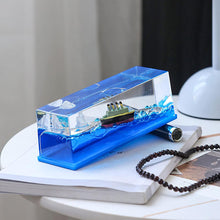 Cruise Ship Fluid Drift Bottle Desktop Decoration_4