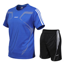 Universal Gym Training Marathon Workout Athletic Sets with Short and T-shirt_0