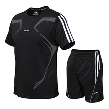 Universal Gym Training Marathon Workout Athletic Sets with Short and T-shirt_1